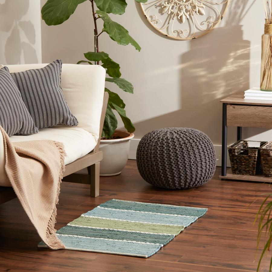 【並行輸入品】DII Chindi Rug Collection， Reversible， Recycled Yarn， Hand Dyed，_6