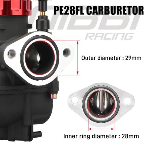 【並行輸入品】ニビキャブレターPE28mm、適合125cc―200ccフランジオートバイエンジン、YAMAHA KAWASAKI スズキアポロダの画像
