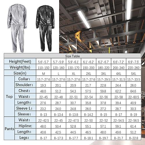 【並行輸入品】DawnBreak Sauna Sweat Suit for Women/Men Exercise Weight Loss Gy_4