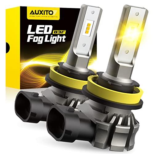 【並行輸入品】AUXITO H11/H8/H16 LED Fog Light Bulbs or DRL， 6000 Lumens 3000K A