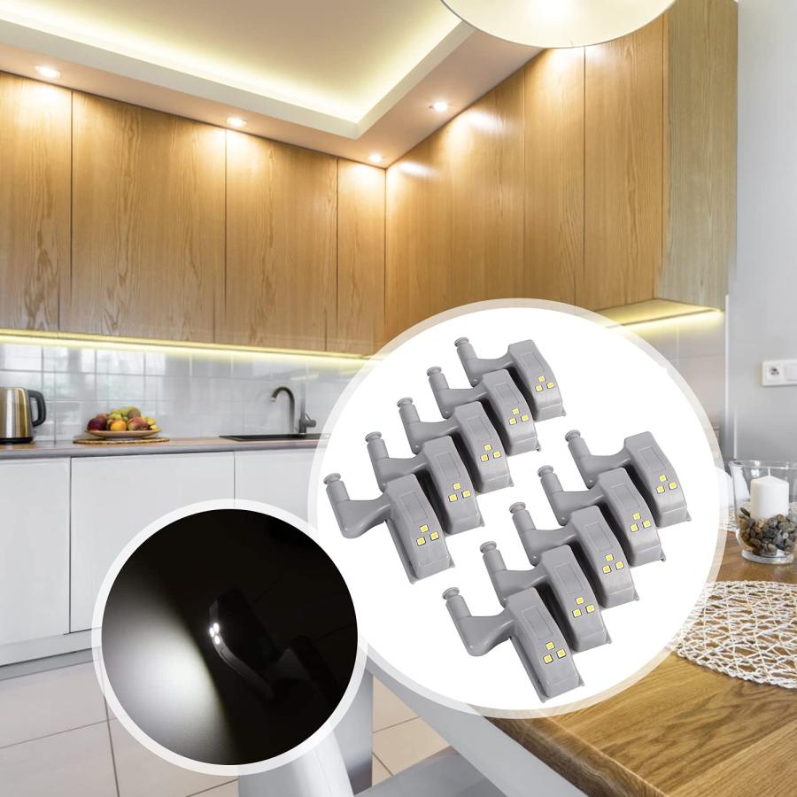 【並行輸入品】Cabinet Hinge LED Sensor Light,Cupboard Closet Modern Night Ligh_3