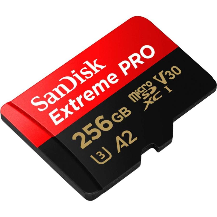 SanDisk Cart o 256GB Extreme PRO  microSD  UHS-I com adaptador C1　並行輸入｜import-tabaido｜02