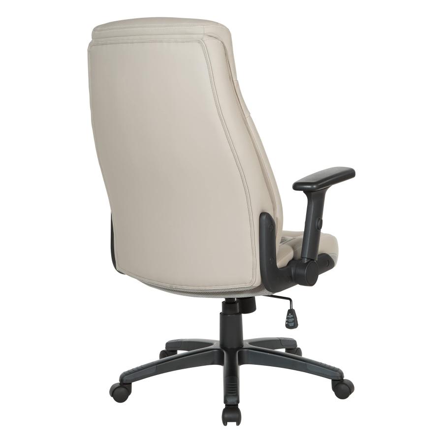 【並行輸入品】Office Star エグゼクティブ ハイバック ボンデッドレザー オフィスチェア 厚いパッド入りシートと高さ調節可能なフリップ_9