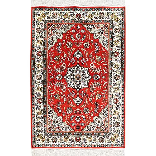 【並行輸入品】Yilong Carpet 2x3ft Silk Handmade Rugs Oriental Persian Area Car_1