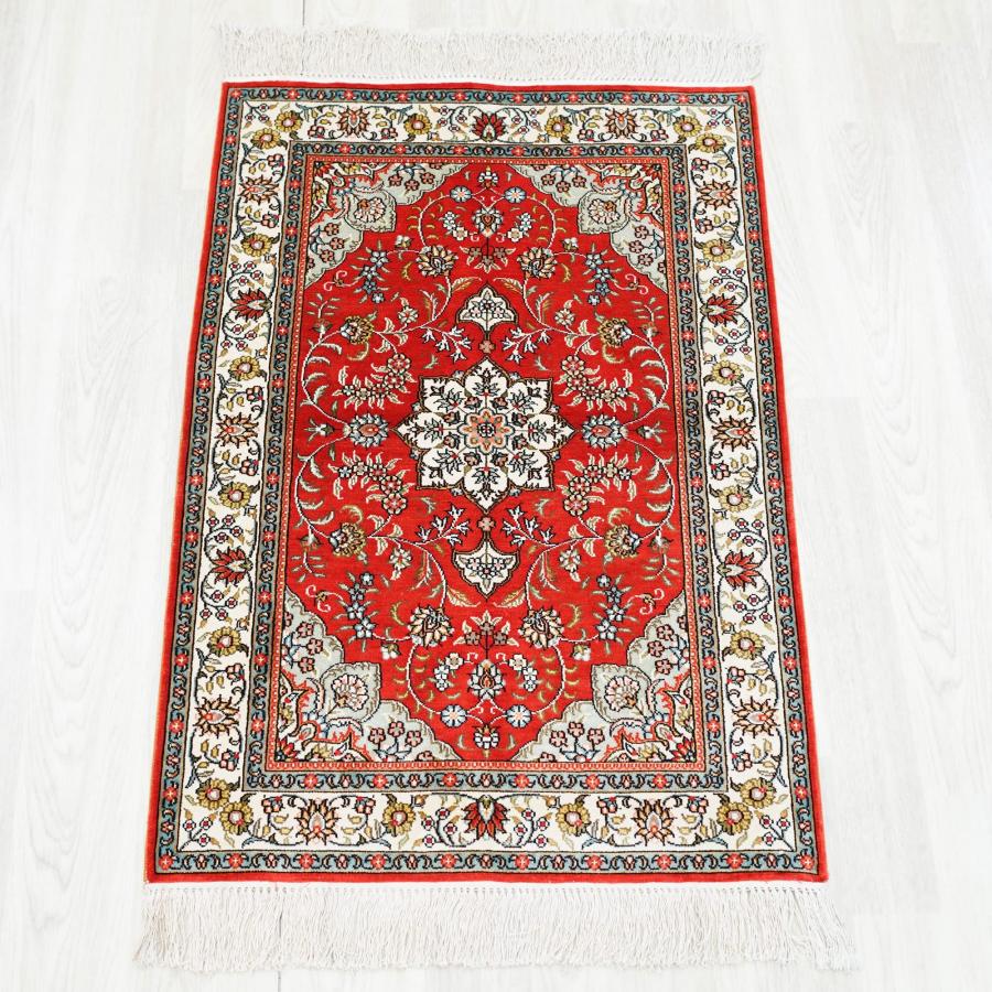 【並行輸入品】Yilong Carpet 2x3ft Silk Handmade Rugs Oriental Persian Area Car_3