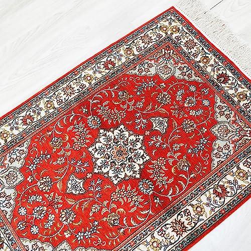 【並行輸入品】Yilong Carpet 2x3ft Silk Handmade Rugs Oriental Persian Area Car_7