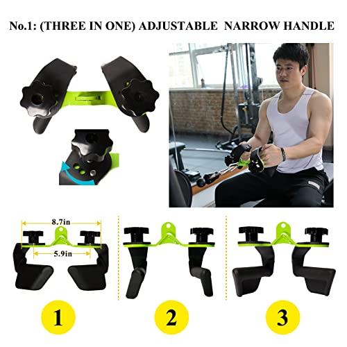 【並行輸入品】YAFITYES 調節可能 ラットプルダウンアタッチメント フィットネスハンドル ホームジムプーリーケーブルローイングマシーングリ | ブランド登録なし | 04