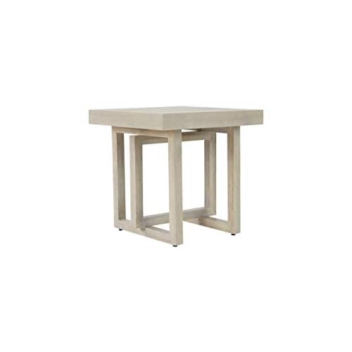 【並行輸入品】Unique Furniture Jalisco コンテンポラリー/モダン木製エンドテーブル、麦 Unique Furniture_1