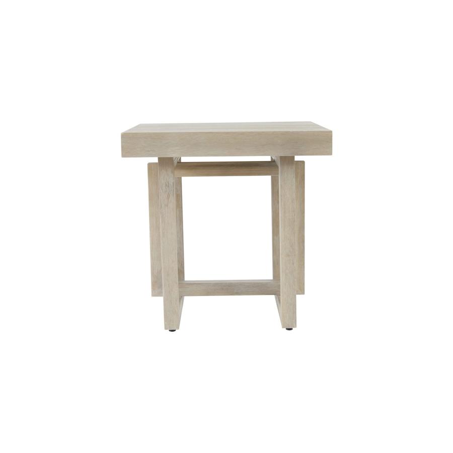 【並行輸入品】Unique Furniture Jalisco コンテンポラリー/モダン木製エンドテーブル、麦 Unique Furniture_3