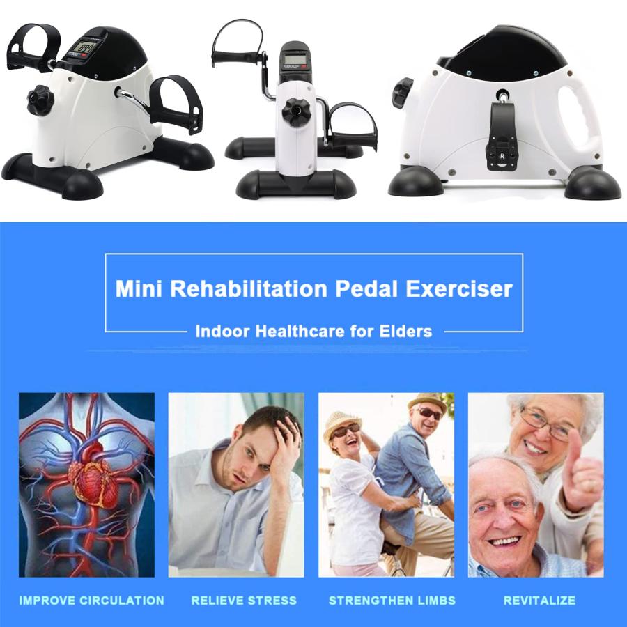 Icedeer Under Desk Bike Pedal Exerciser   Portable Mini Exercise 並行輸入品