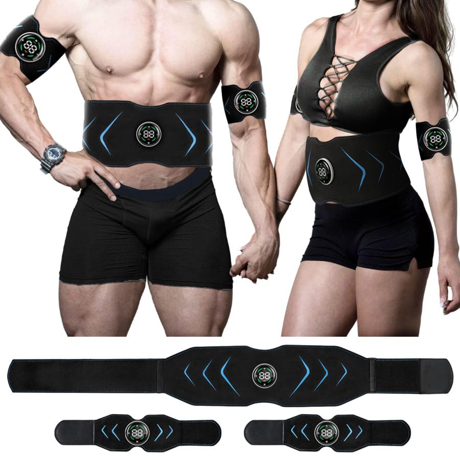 Fit TONE 男女兼用 アブベルト Abs Fit 巻くだけで腹筋 EMS 正規品 電池式 スレンダートーン フィット アブベルト(男女兼用
