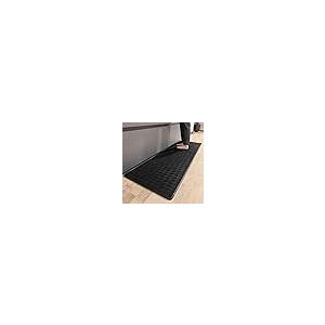 【並行輸入品】Color G ブラック キッチンマット ロングランナー キッチンフロアマット クッション入り 抗疲労 17インチx71インチ フ