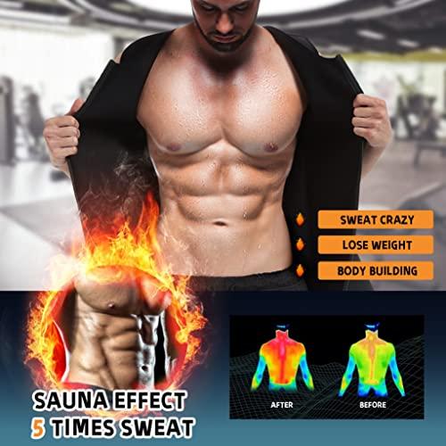 半額クーポン Bakerdani Sauna Vest for Men Waist Trainer Zipper Neoprene Tank 並行輸入品