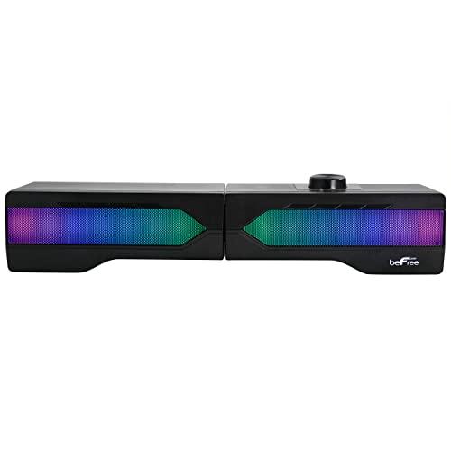 beFree サウンドゲーム デュアルサウンドバー RGB LEDライト付き beFree Sound Gaming Dual S 並行輸入品｜import-tabaido｜02