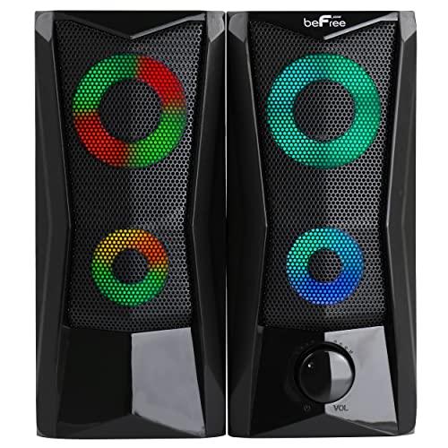 beFree サウンドコンピューター ゲームスピーカー カラーLED RGBライト付き beFree Sound Computer 並行輸入品｜import-tabaido｜02