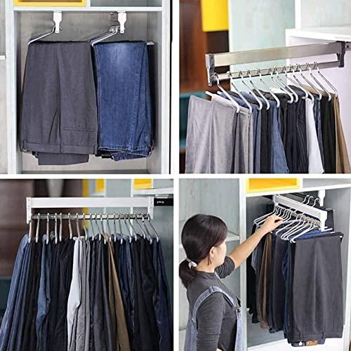 【並行輸入品】GZPFDQ 2 Pack Heavy Duty Pull Out Closet Valet Rod,Adjustable Waの画像