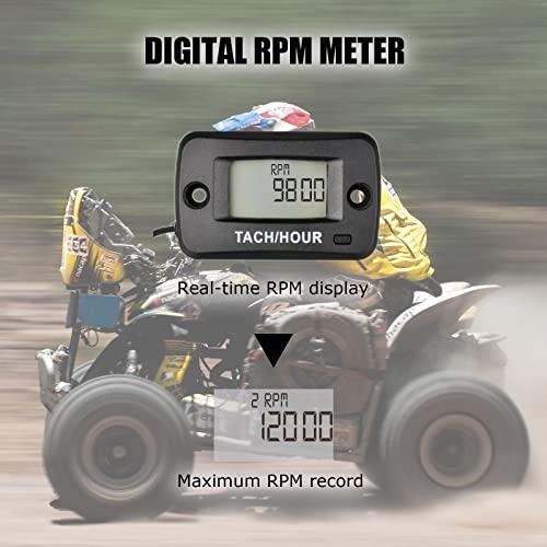 【並行輸入品】HonorMeet Digital Lawn Mower Hours Tachometer，Small Engine Tacho_7