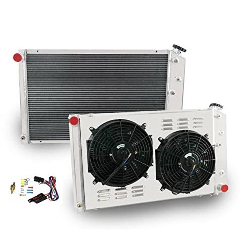 並行輸入品】3列冷却ラジエーターファンシュラウドセット 1978 1987 