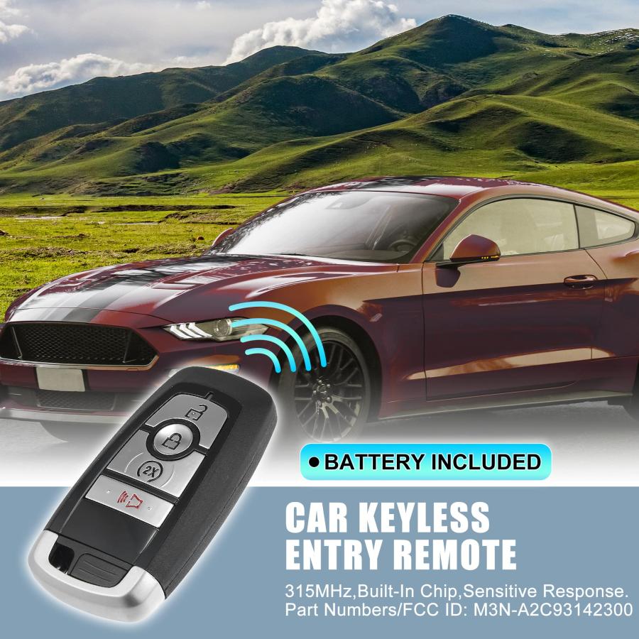 【並行輸入品】X AUTOHAUX 315MHz M3N A2C93142300 Replacement Smart Proximity Ke_3