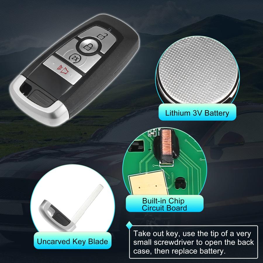 【並行輸入品】X AUTOHAUX 315MHz M3N A2C93142300 Replacement Smart Proximity Ke_9