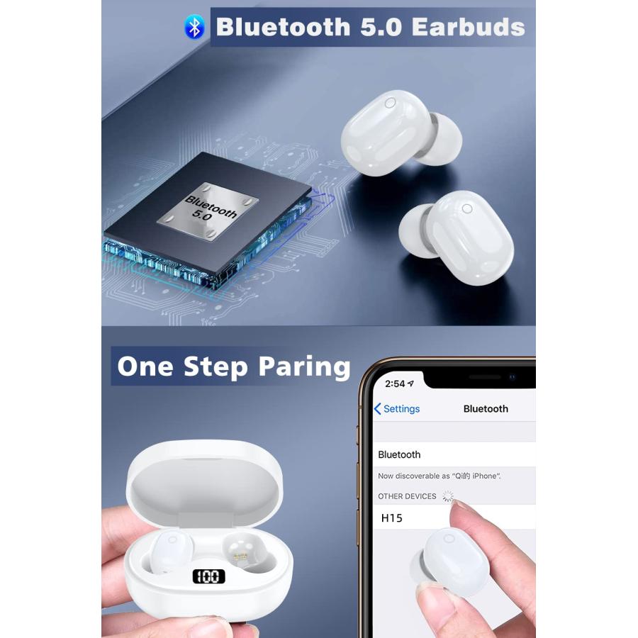 Wireless Earbuds, Bluetooth Earphones Stereo HiFi Sound Noise Ca 並行輸入品｜import-tabaido｜04