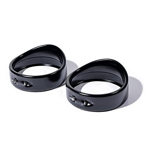 【並行輸入品】Passing Lamp Trim Rings 4.5 Inch Fog Lights Visor Bezel Compatib_1