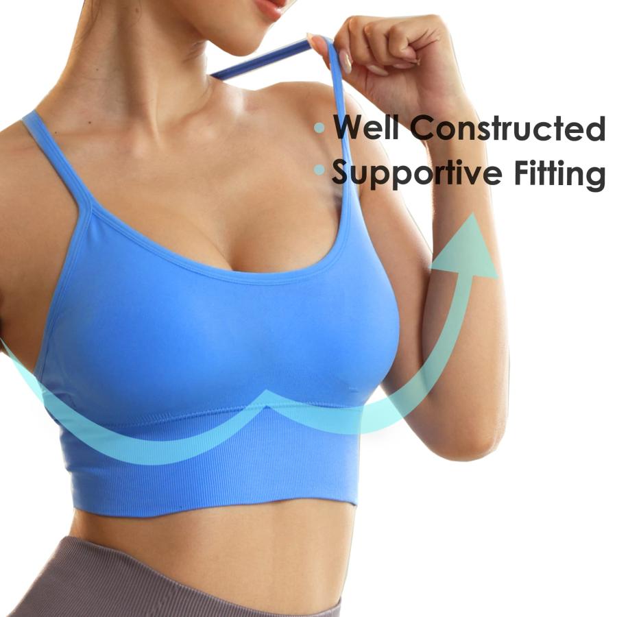 【並行輸入品】Evercute Racerback Sports Bras Padded Y Racer Back Cropped Bras_9