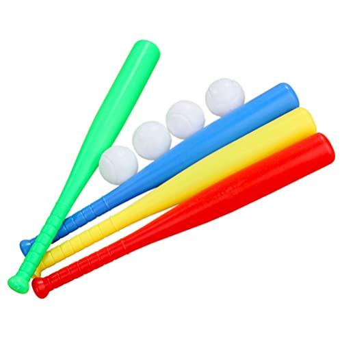 【並行輸入品】TOYANDONA 野球バット3点セット ボール3個付き プラスチックバット\u0026ボール 幼児野球セット 初心者向け 男の子/女の子への画像