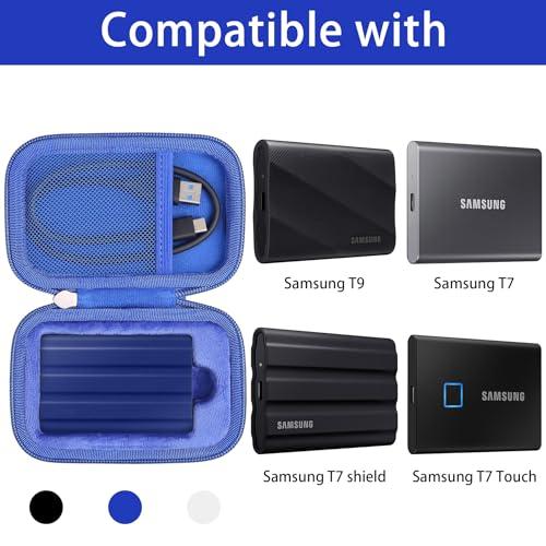 Khanka ハードトラベルケース 交換用 Samsung T7 / T7 Shield / T7 Touch ポータブルソリッド 並行輸入品｜import-tabaido｜05