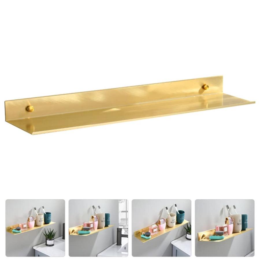 【並行輸入品】LIFKOME Metal Shelving Wall Hanging Shelves Bathroom Floating Shの画像