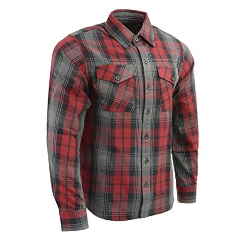 【並行輸入品】Milwaukee Leather MNG11652 Men's Black Grey and Red Long Sleeveの画像