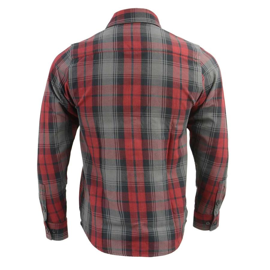 【並行輸入品】Milwaukee Leather MNG11652 Men's Black Grey and Red Long Sleeveの画像