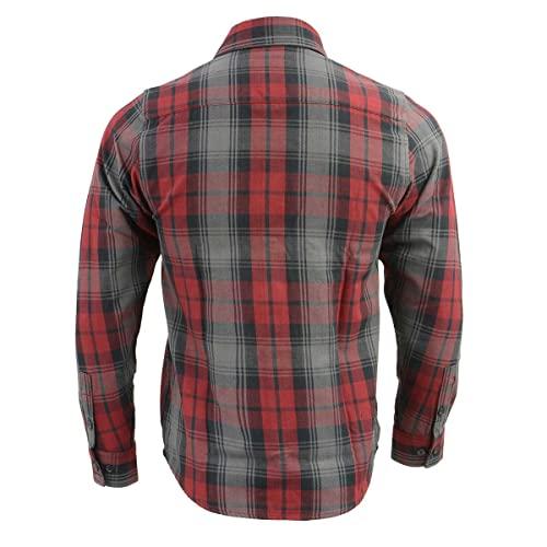【並行輸入品】Milwaukee Leather MNG11652 Men's Black Grey and Red Long Sleeveの画像