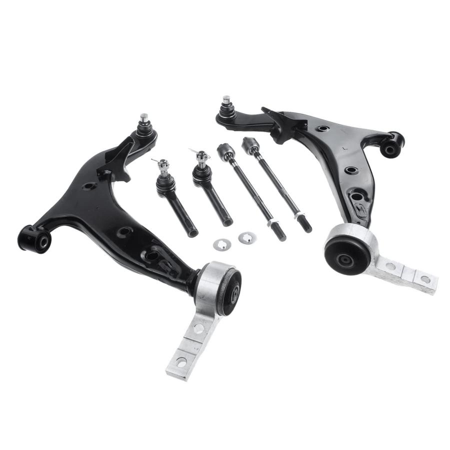 【並行輸入品】A Premium Set of 6, Front Lower Control Arm, Inner & Outer Tie Rの画像