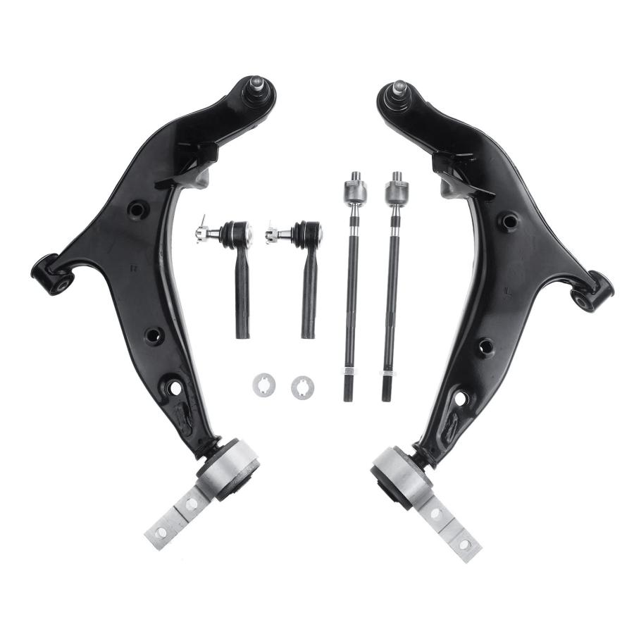 【並行輸入品】A Premium Set of 6, Front Lower Control Arm, Inner & Outer Tie Rの画像