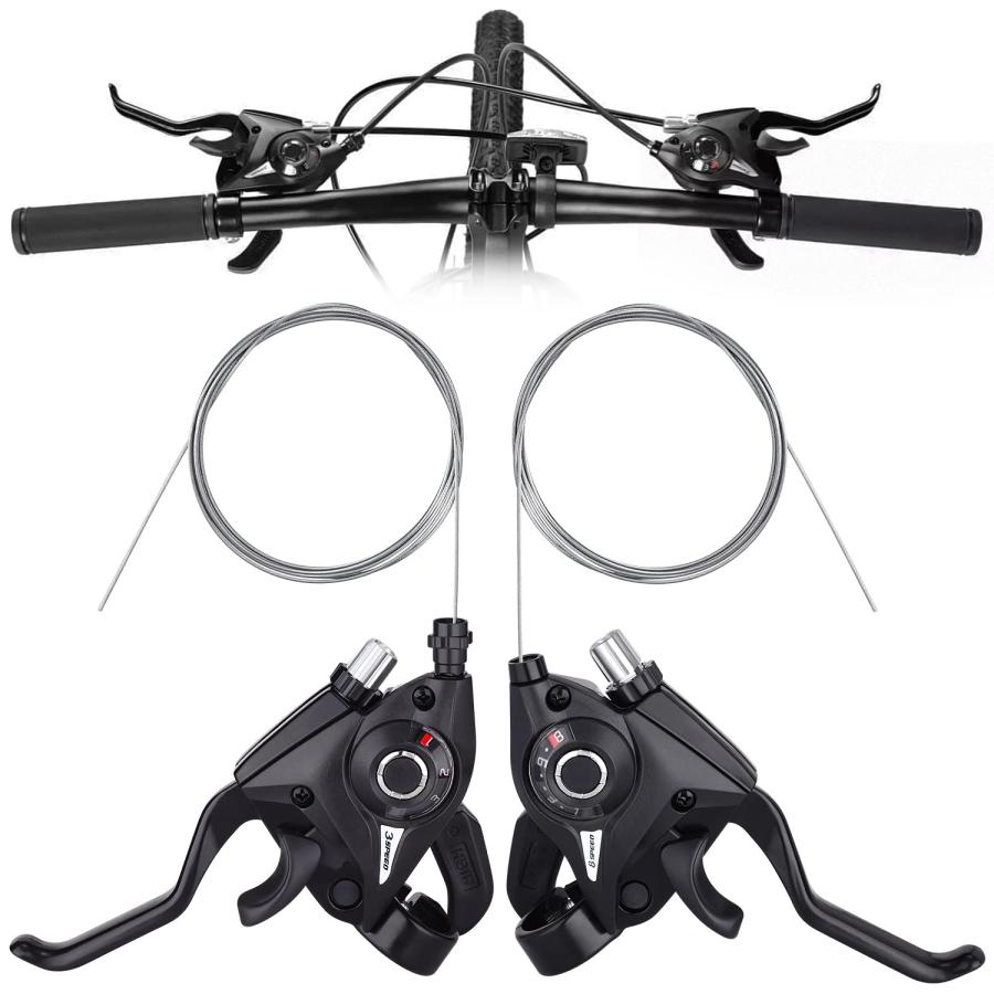 並行輸入品】TOBWOLF 自転車 ブレーキレバー シフター 3x8 24速 