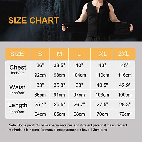 【並行輸入品】Portzon Sweat Vest for Workout for Men Women Waist Trainer Slim