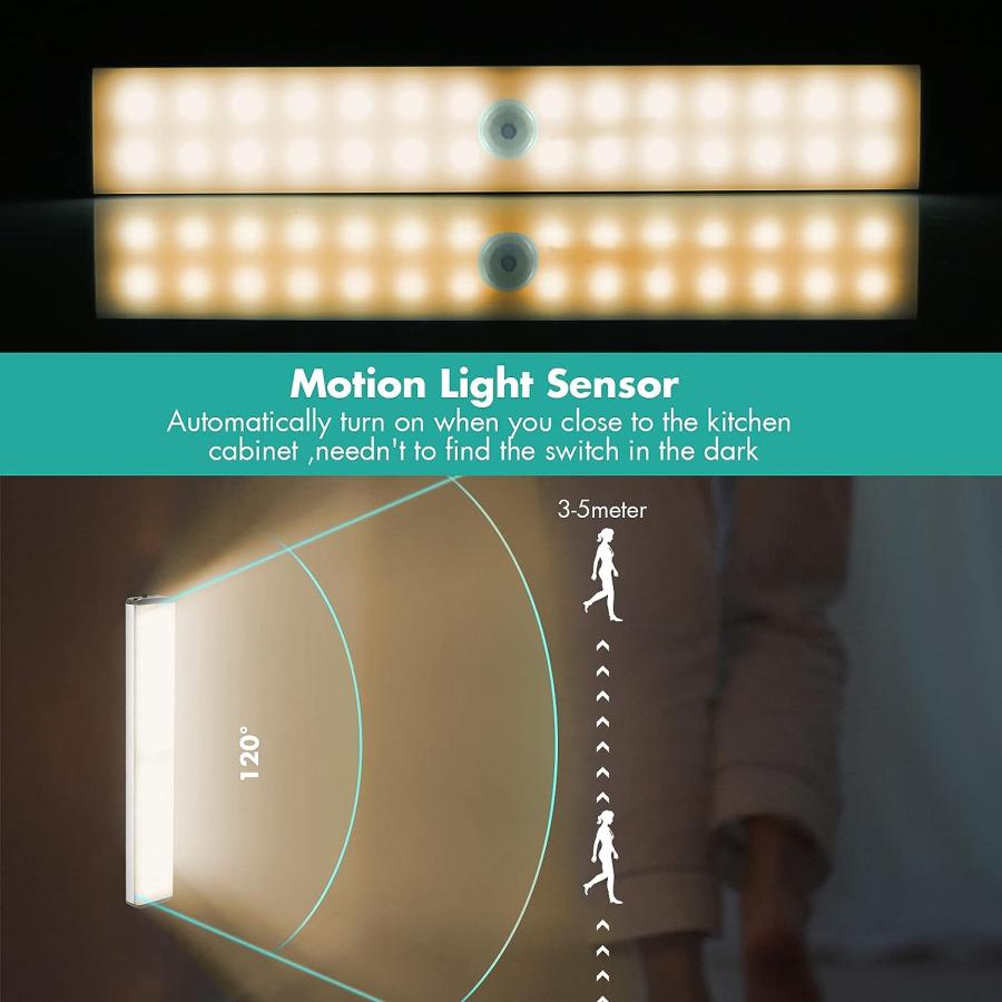 【並行輸入品】LED Closet Light  28LED Dimmer Rechargeable Motion Sensor Under Cの画像
