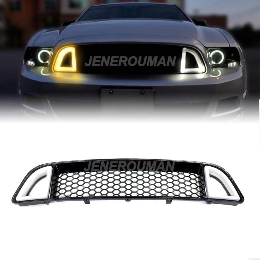 FORD フロントグリル LEDライト付き 並行輸入品】JENEROUMAN フロントアッパーグリル LEDライト付き 2013