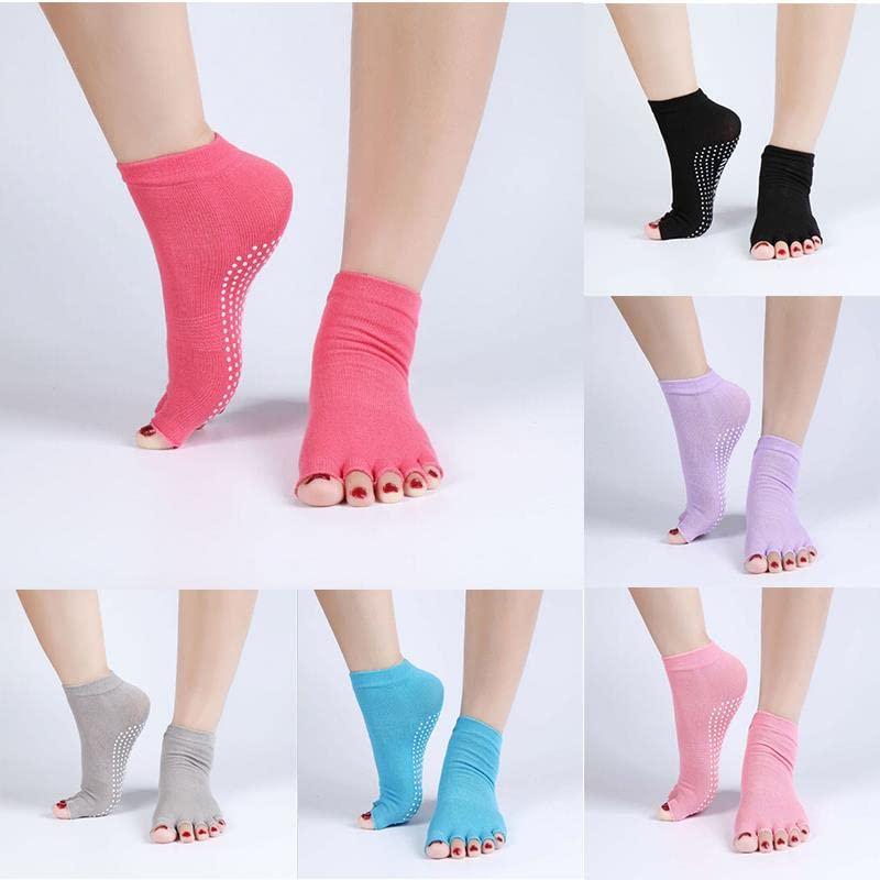 【並行輸入品】Anti Slip Pilates Ankle Grip Durable Half Toe Grip Non Slip Five