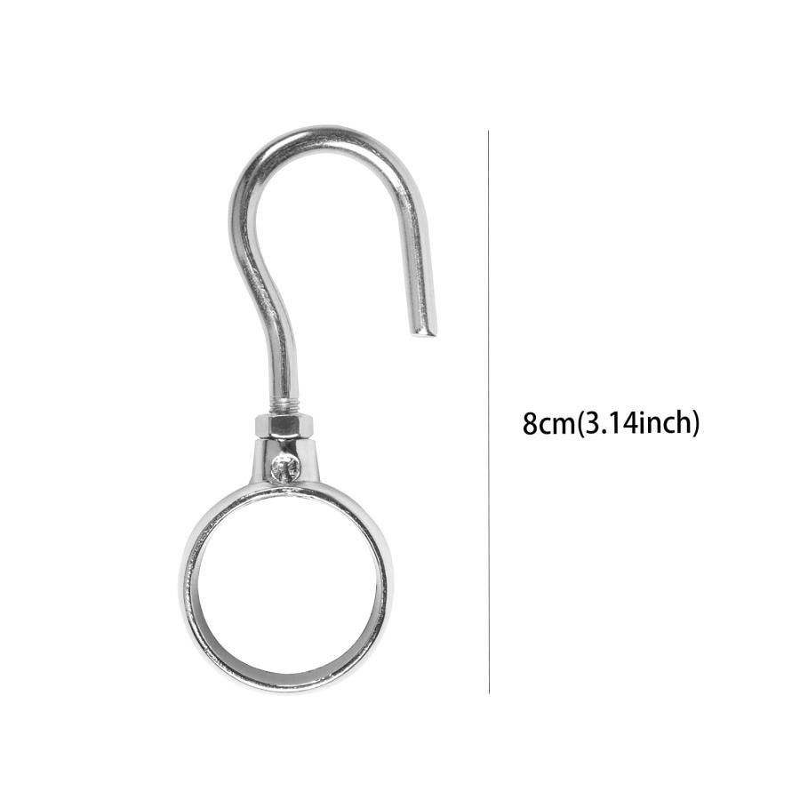 【並行輸入品】Hotwin Stainless Steel Rod Hook, Adjustable Wardrobe Rod Hook Fi_3