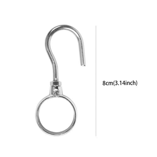 【並行輸入品】Hotwin Stainless Steel Rod Hook, Adjustable Wardrobe Rod Hook Fi_4