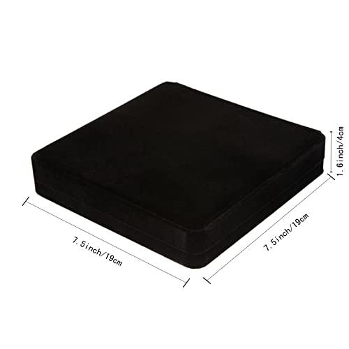 【並行輸入品】LETURE ベルベットジュエリーセットボックス ベルベットギフトボックス ブレスレット ネックレス イヤリング リング用 (ブラの画像