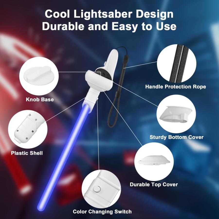 Game Accessories for Oculus Quest 2, VR Attachment Lightsaber Co 並行輸入品｜import-tabaido｜04