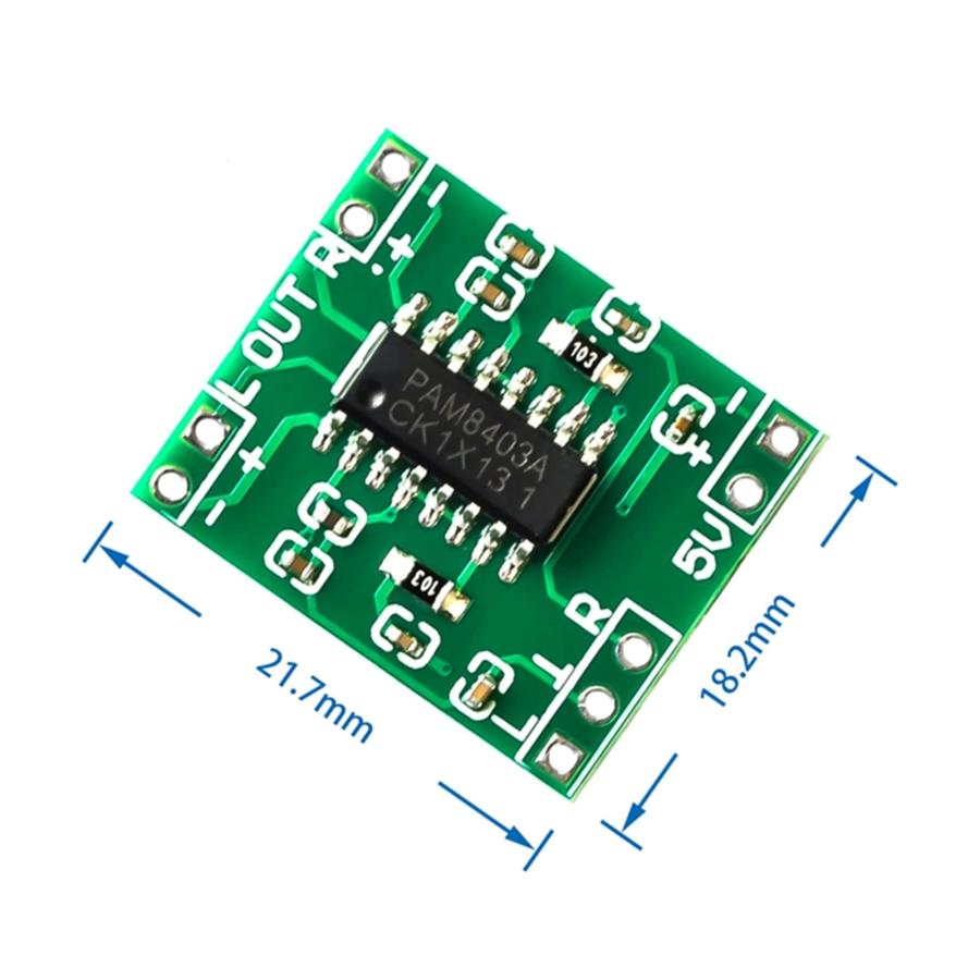 PAM8403 パワーアンプ クラスD 2x3w ウルトラマイクロデジタルパワーアンプボード 10個パック PAM8403 Pow 並行輸入品｜import-tabaido｜10