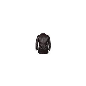 【並行輸入品】men's Lambskin Leather Bomber Biker Jacket Brown Jacket Mens Cafの画像