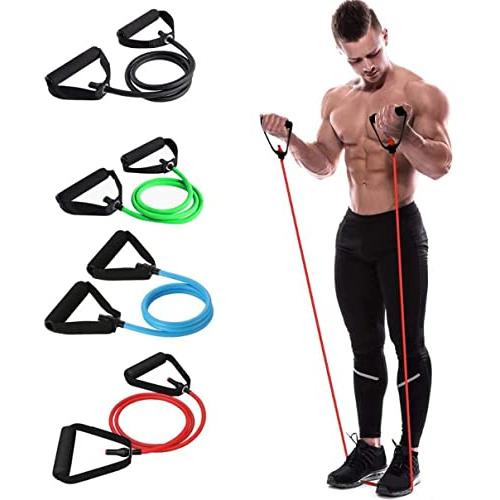 【並行輸入品】Resistance Exercise Band with Comfortable Handles   Ideal for Phの画像