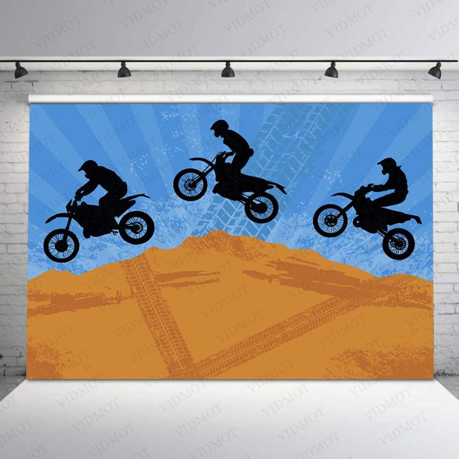 VIDMOT Motorcycle Backdrop Dirt Bike Motorcross Party Background 並行輸入品｜import-tabaido｜07