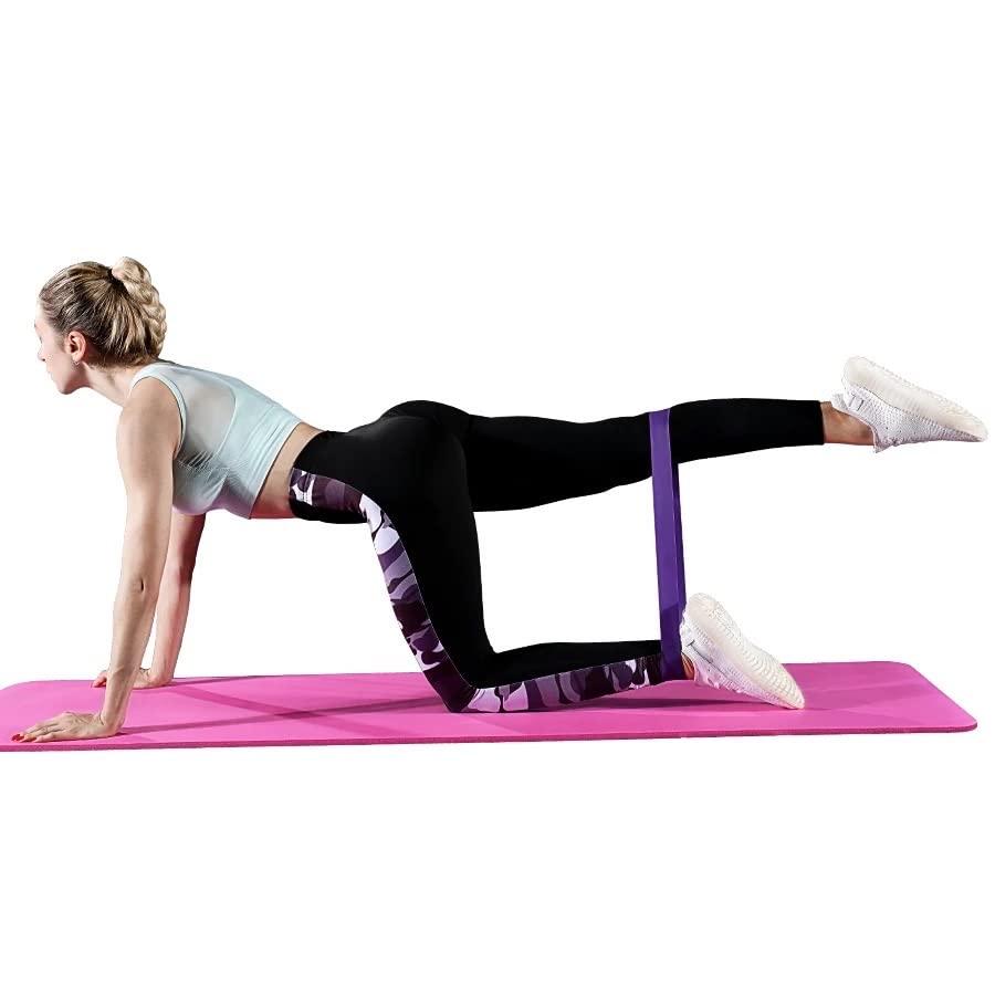 【並行輸入品】レジスタンスバンド エクササイズワークアウトバンド 男女兼用 ストレッチバンド 5個セット Resistance Bands, Eの画像