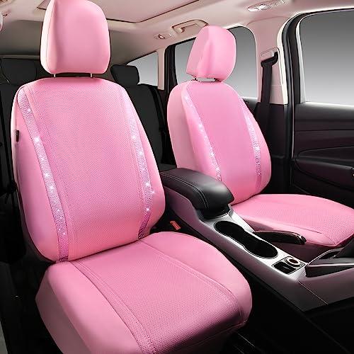 パソコン CAR PASS Bling Car Seat Covers， Shining Rhinestone Waterproof Fa 並行輸入品